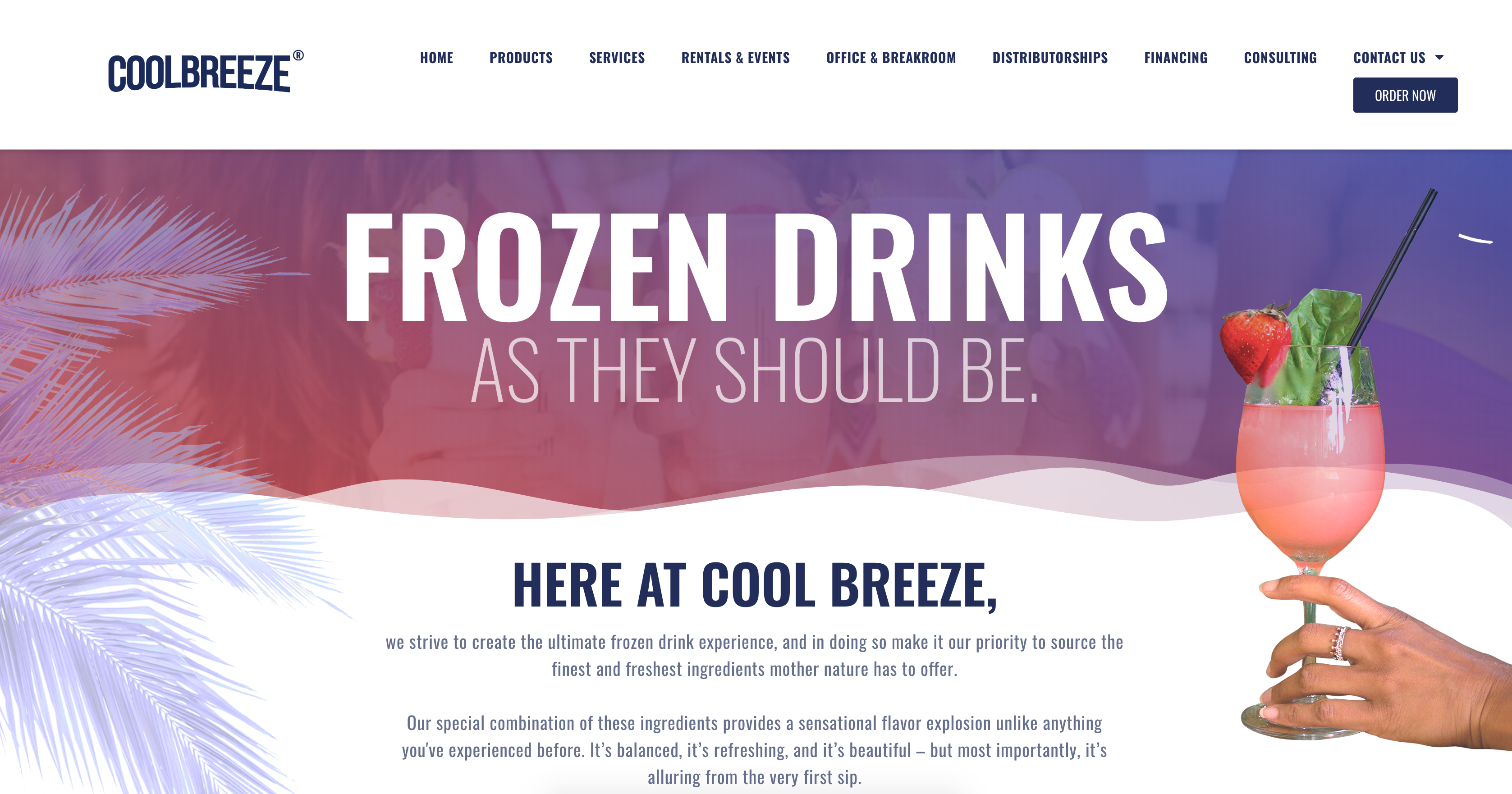 From Slush & Frozen Mixes to Providing Equipment to Servicing All Year Long…We Are Cool Breeze!